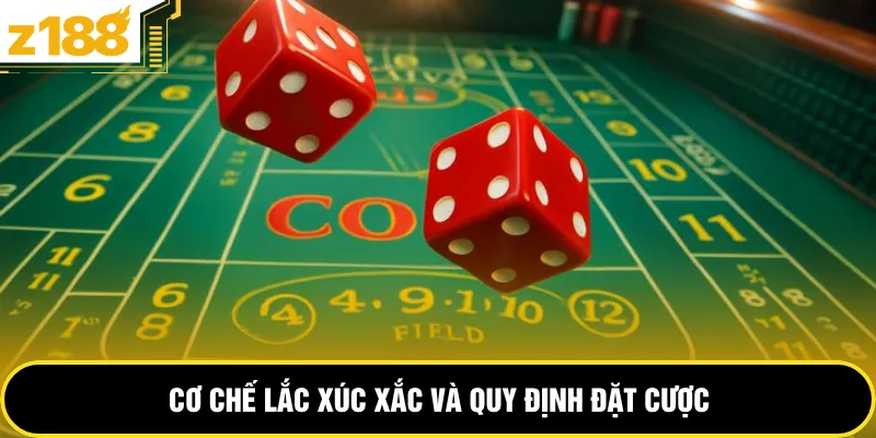 Cơ chế lắc xúc xắc và quy định đặt cược